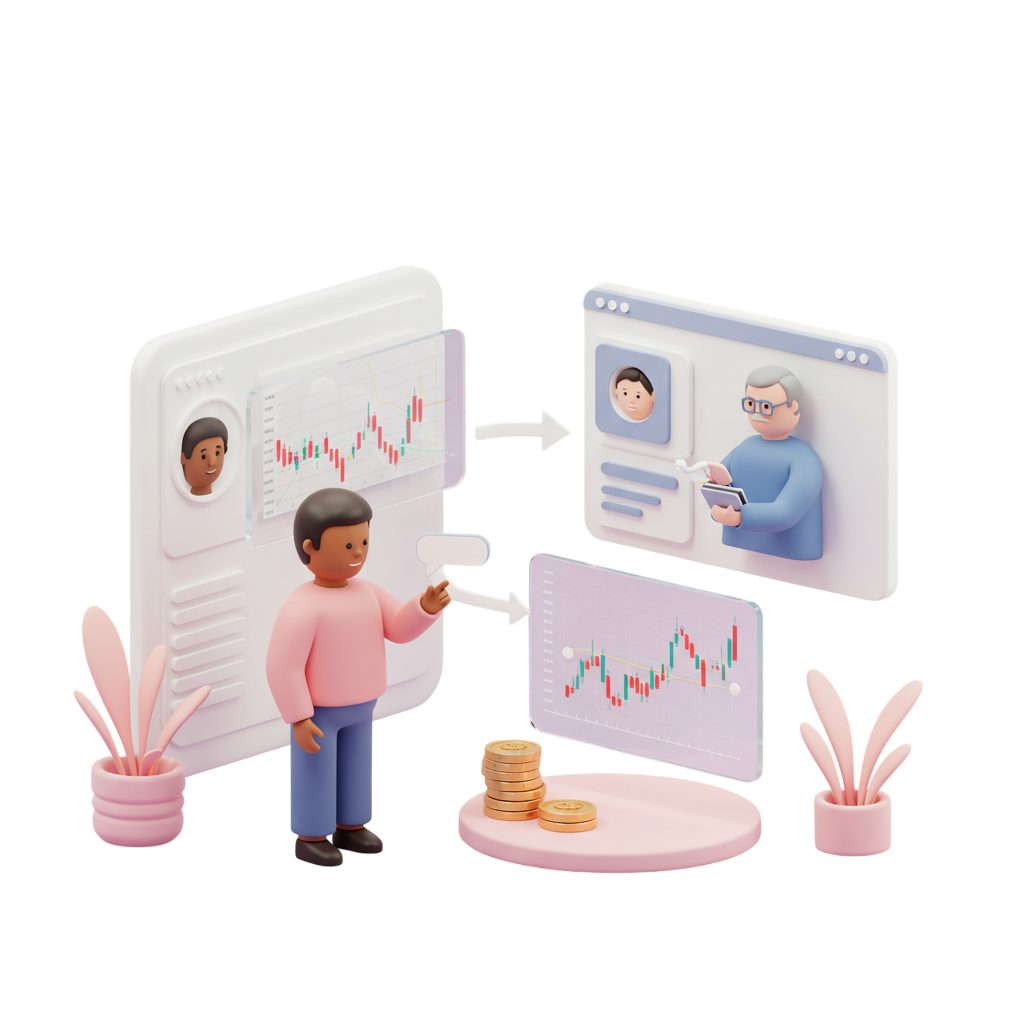 Trading platform illustration
